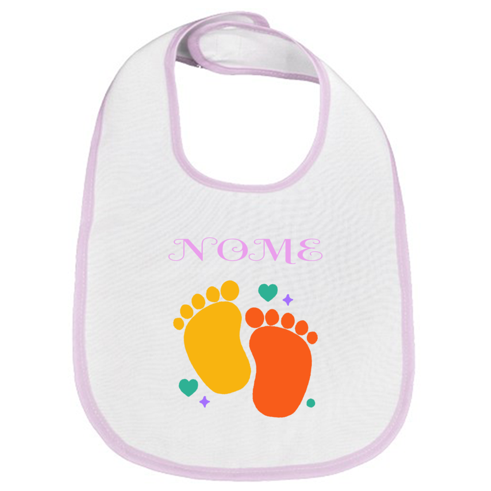Bavaglino Bavaglino con nome personalizzabile per neonata