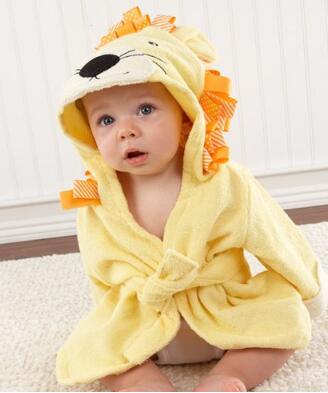 Accappatoio/asciugamano con animali per bambini a